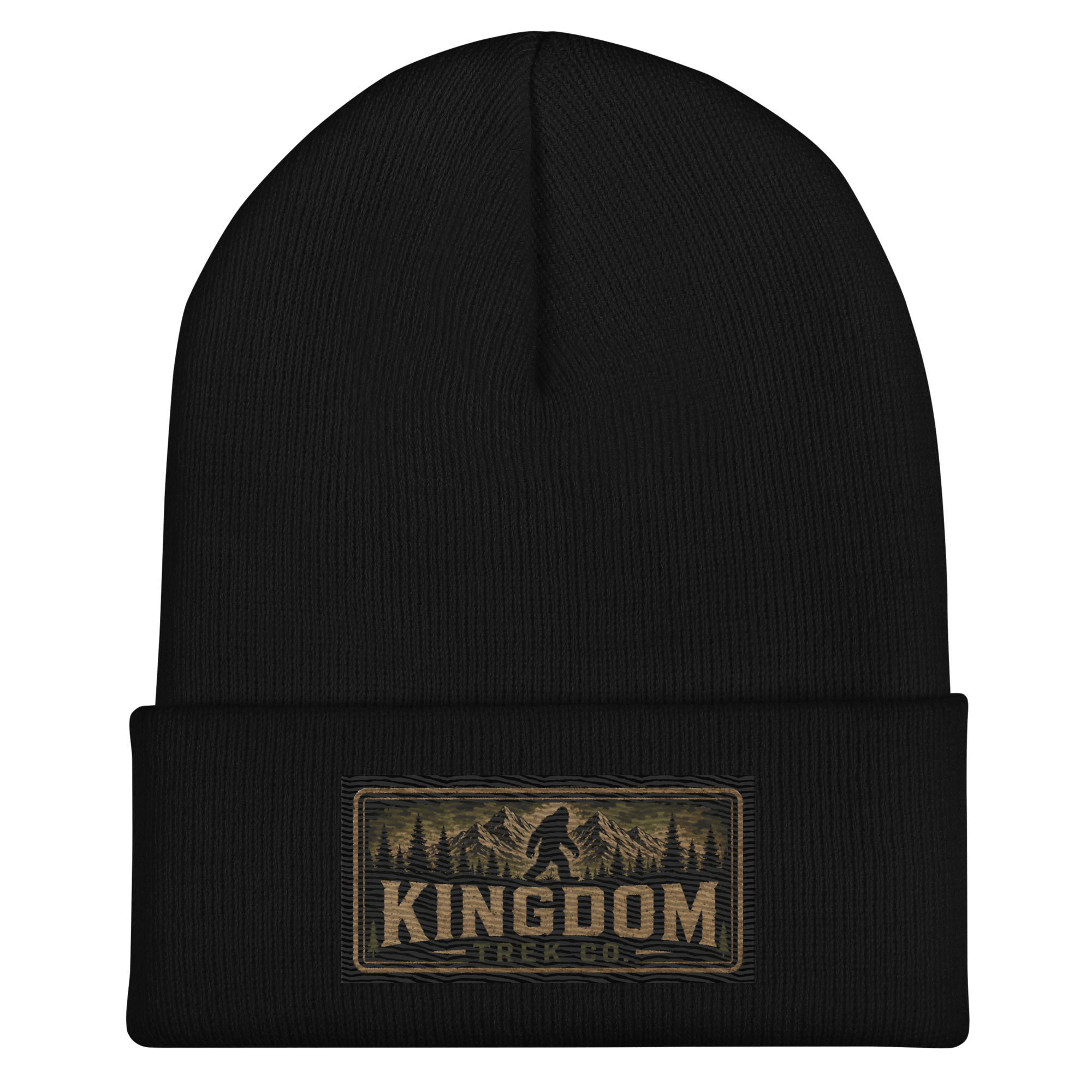 Kingdom Trek Co.™ Signature Beanie — Black/Gold