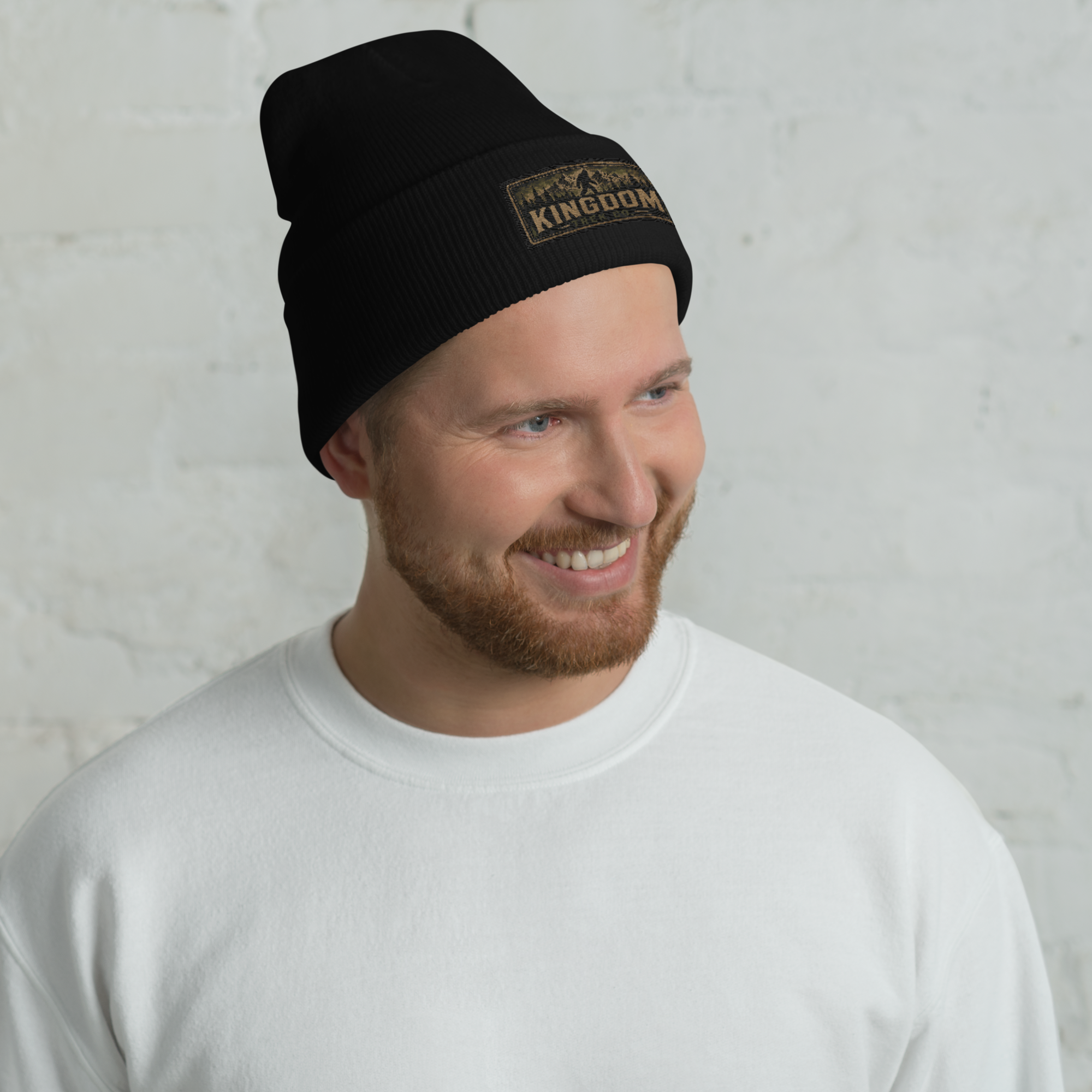 Kingdom Trek Co.™ Signature Beanie — Black/Gold