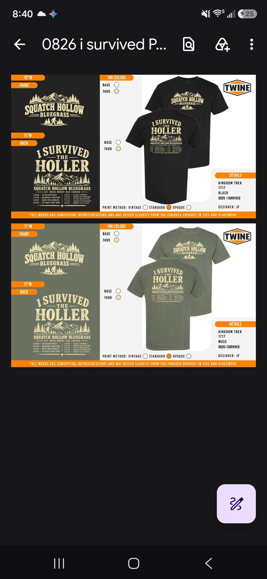 Squatch Hollow/Holler Tee
